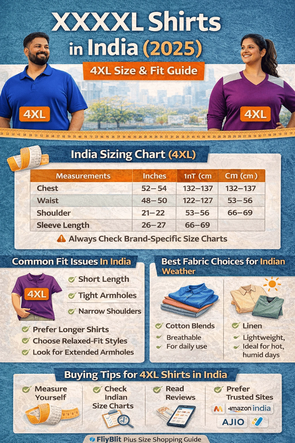XXXXL Shirts Guide 2025 for India
